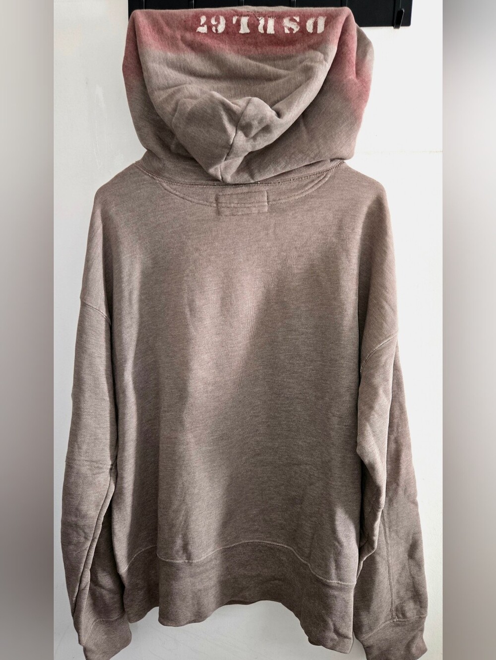 Vintage Denim & Supply Relaxed Fit Men's Hooded Sweatshirt in Faded Brown
